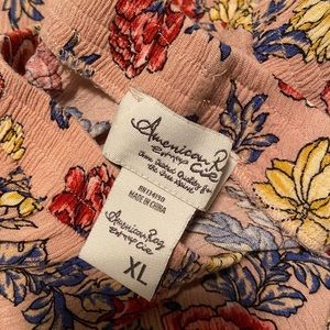 American Rag floral Beachy cropped pants